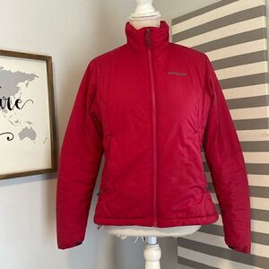 Patagonia Pink/Red Full Zip Primaloft Women's Micro Puff Jacket Size Small